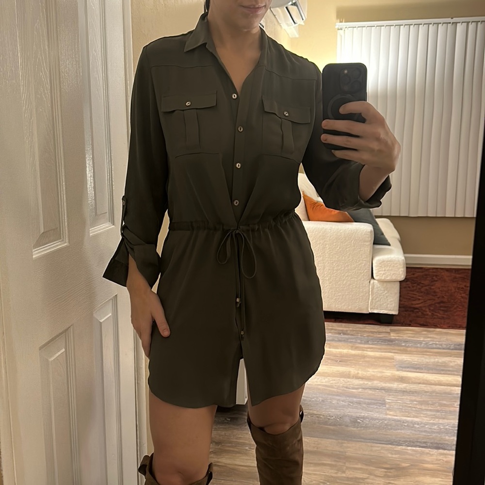 Button Up Work Dress